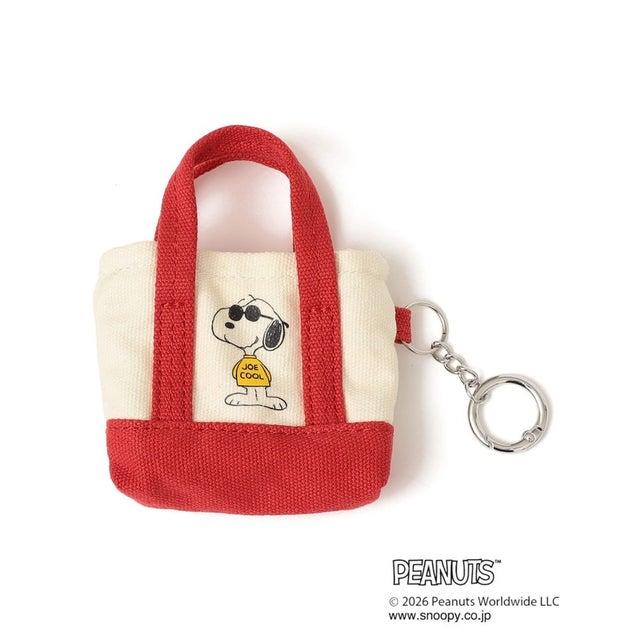 【SHIPS any別注】PEANUTS / SNOOPY ミニ トートバッグ チャーム （レッド）