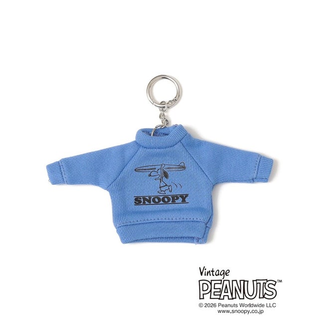 【SHIPS any別注】PEANUTS / SNOOPY スウェット モチーフ チャーム （ブルー）