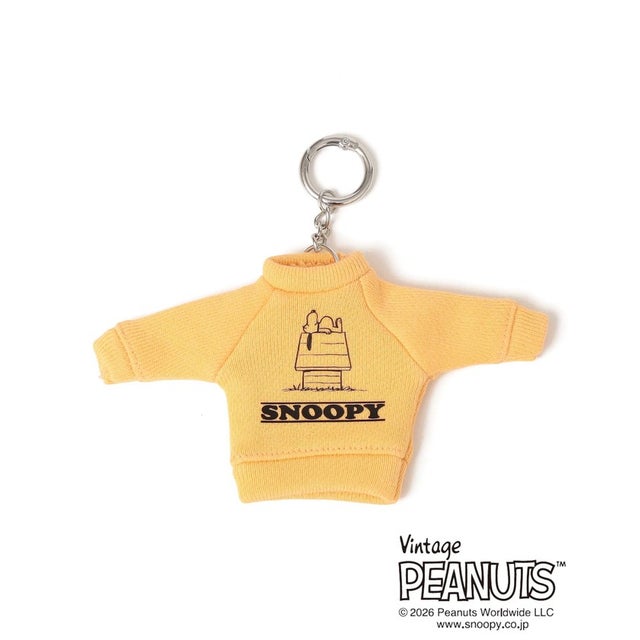 【SHIPS any別注】PEANUTS / SNOOPY スウェット モチーフ チャーム （イエロー）