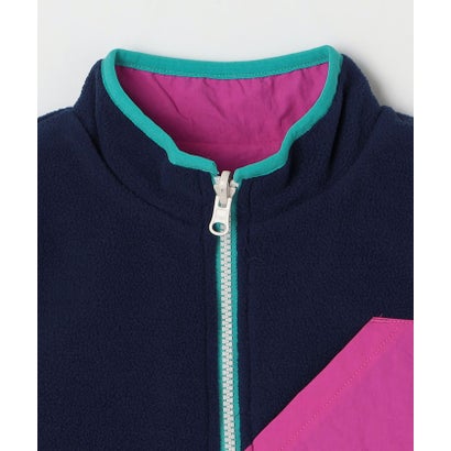 COBMASTER:〈洗濯機可能〉フリース リバーシブル ベスト （ライトブルー）｜詳細画像