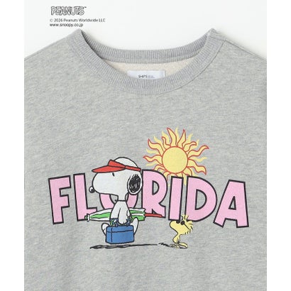 SNOOPY コラボ アメリカン ロケーション グラフィック プリント スウェット （グレー）｜詳細画像