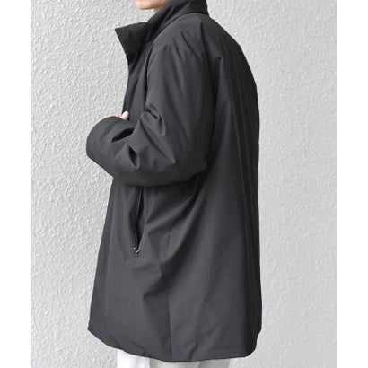 【WEB限定】〈撥水/防風等〉多機能  スタンドカラー ハーフ ダウン コート◆ （ネイビー）｜詳細画像