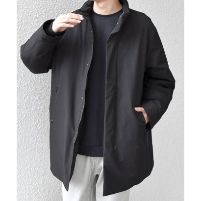 【WEB限定】〈撥水/防風等〉多機能  スタンドカラー ハーフ ダウン コート◆ （ネイビー）｜詳細画像
