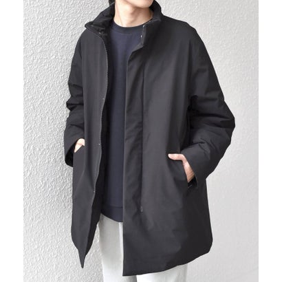 【WEB限定】〈撥水/防風等〉多機能  スタンドカラー ハーフ ダウン コート◆ （ブラック）｜詳細画像