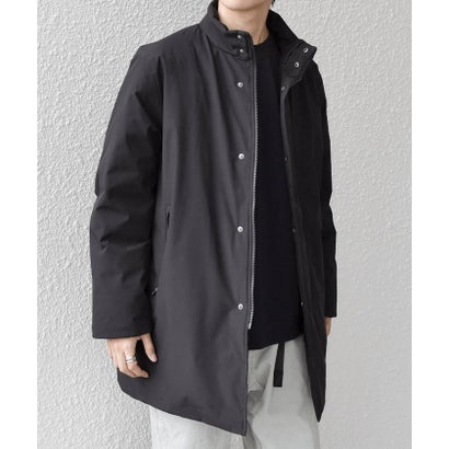 【WEB限定】〈撥水/防風等〉多機能  スタンドカラー ハーフ ダウン コート◆ （ブラック）｜詳細画像