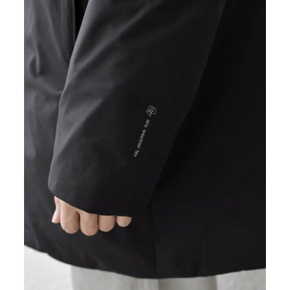 【WEB限定】〈撥水/防風等〉多機能  スタンドカラー ハーフ ダウン コート◆ （ブラック）｜詳細画像
