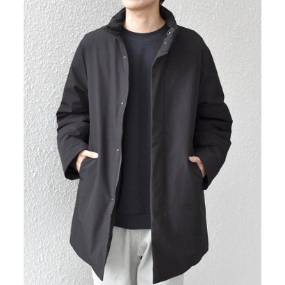 【WEB限定】〈撥水/防風等〉多機能  スタンドカラー ハーフ ダウン コート◆ （ブラック）｜詳細画像