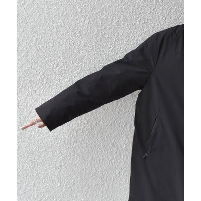 【WEB限定】〈撥水/防風等〉多機能  スタンドカラー ハーフ ダウン コート◆ （ブラック）｜詳細画像