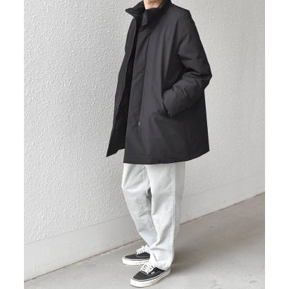 【WEB限定】〈撥水/防風等〉多機能  スタンドカラー ハーフ ダウン コート◆ （チャコールグレー）｜詳細画像
