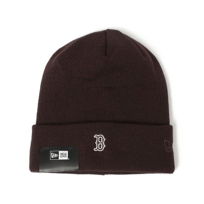 NEW ERA: MLB ベーシック ミニ ロゴ 刺繍 ニットキャップ （ブラウン）｜詳細画像