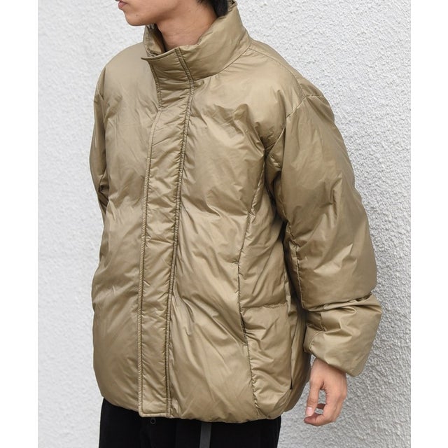 〈撥水/防風〉PERTEX(R) × PRIMALOFT(R) スタンドカラー ショート ブルゾン◆ （ベージュ）