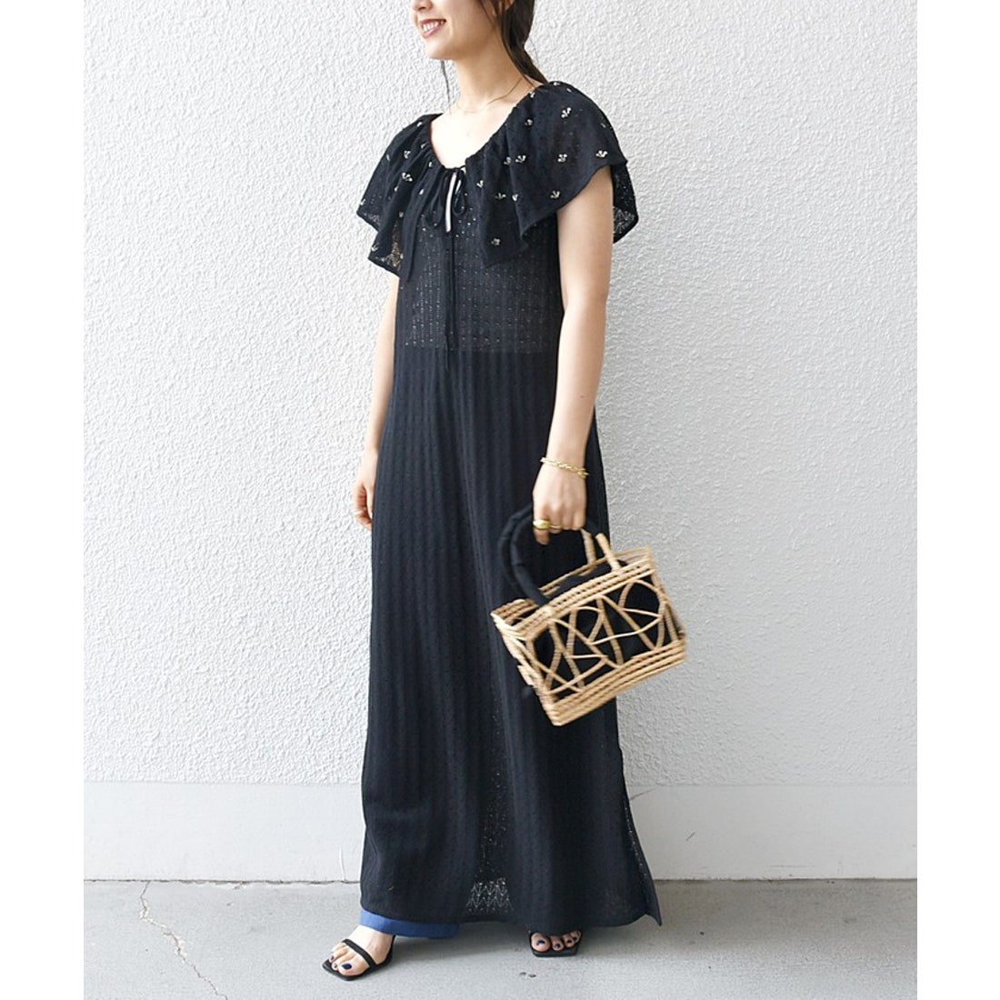 美品✨sea New York エンブロイダリー 刺繍 ワンピース フラワーエン 