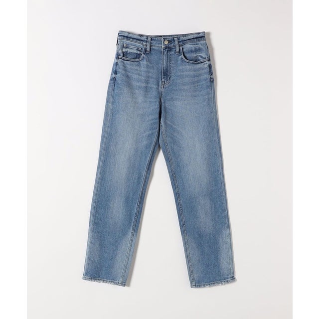 Healthy DENIM:〈洗濯機可能〉ストレート ハイライズ デニム パンツ （ライトブルー）