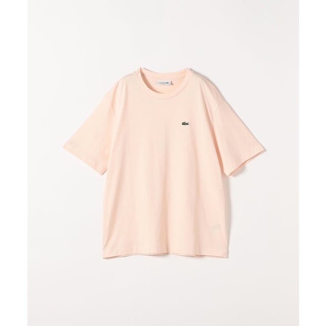 LACOSTE:〈洗濯機可能〉ベーシック クルーネック TEE （ピンク）