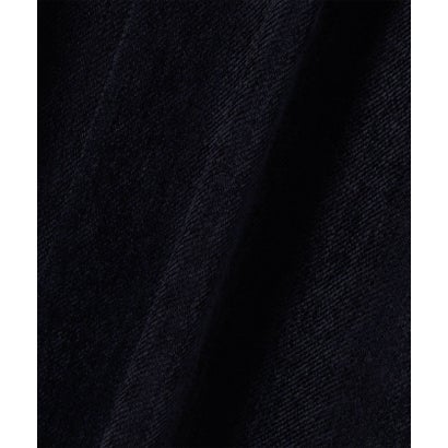 〈洗濯機可能〉タック フレア Aライン スカート （ネイビー）｜詳細画像