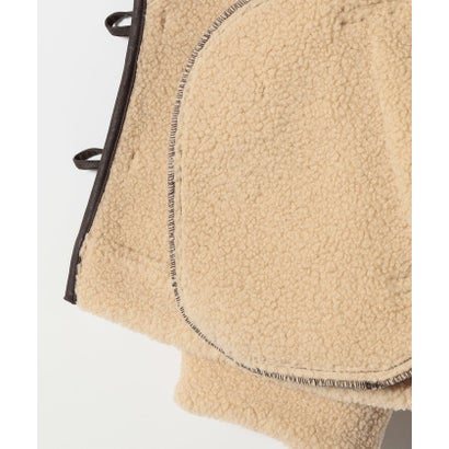 《予約》フェイク ムートン スタンド カラー ジャケット （ベージュ）｜詳細画像