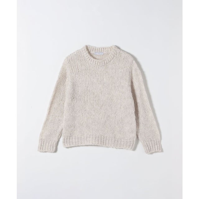 【SHIPS any別注】TRICOTS JEAN MARC:モヘヤ ミックス ニット プルオーバー （ナチュラル）