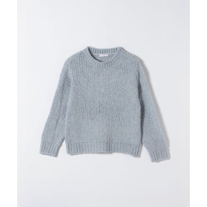 【SHIPS any別注】TRICOTS JEAN MARC:モヘヤ ミックス ニット プルオーバー （ライトブルー）｜詳細画像