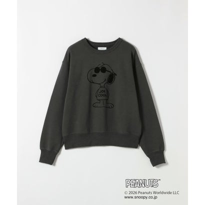 【SHIPS any別注】〈洗濯機可能〉PEANUTS / SNOOPY グラフィック プリント スウェット （チャコールグレー）｜詳細画像