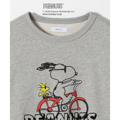 【SHIPS any別注】〈洗濯機可能〉PEANUTS / SNOOPY グラフィック プリント スウェット （ナチュラル）｜詳細画像