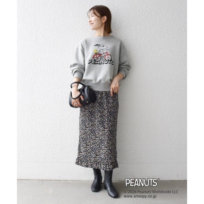 【SHIPS any別注】〈洗濯機可能〉PEANUTS / SNOOPY グラフィック プリント スウェット （ナチュラル）｜詳細画像
