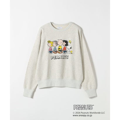 【SHIPS any別注】〈洗濯機可能〉PEANUTS / SNOOPY グラフィック プリント スウェット （ライトグレー）｜詳細画像