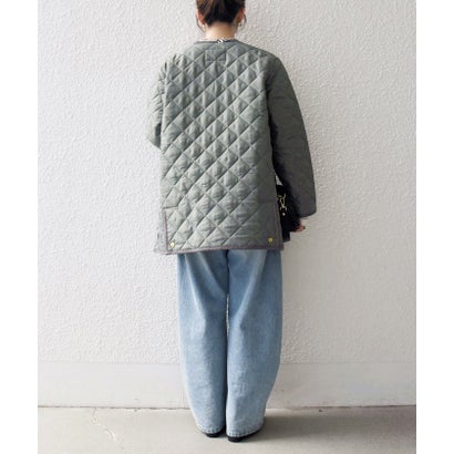 シップス エニィ SHIPS any Traditional Weatherwear: ARKLEY Aライン ミドル ノーカラー コート （ブラウン）｜詳細画像