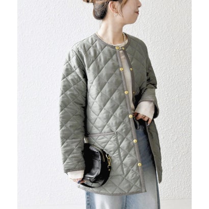 シップス エニィ SHIPS any Traditional Weatherwear: ARKLEY Aライン ミドル ノーカラー コート （ブラウン）｜詳細画像