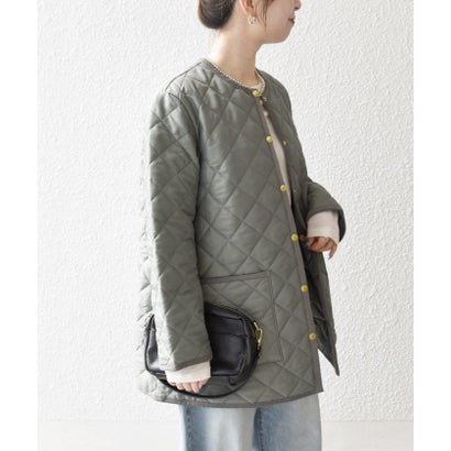 シップス エニィ SHIPS any Traditional Weatherwear: ARKLEY Aライン ミドル ノーカラー コート （ブラウン）｜詳細画像