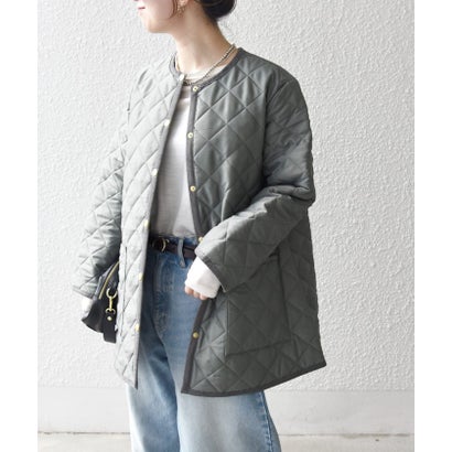 シップス エニィ SHIPS any Traditional Weatherwear: ARKLEY Aライン ミドル ノーカラー コート （ブラウン）｜詳細画像