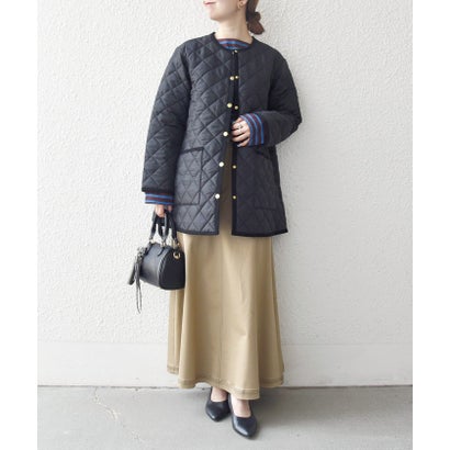 シップス エニィ SHIPS any Traditional Weatherwear: ARKLEY Aライン ミドル ノーカラー コート （ブラウン）｜詳細画像