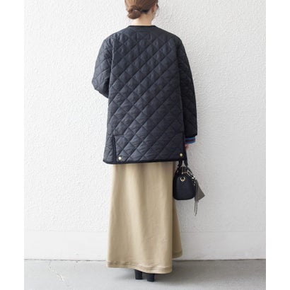 シップス エニィ SHIPS any Traditional Weatherwear: ARKLEY Aライン ミドル ノーカラー コート （ブラウン）｜詳細画像