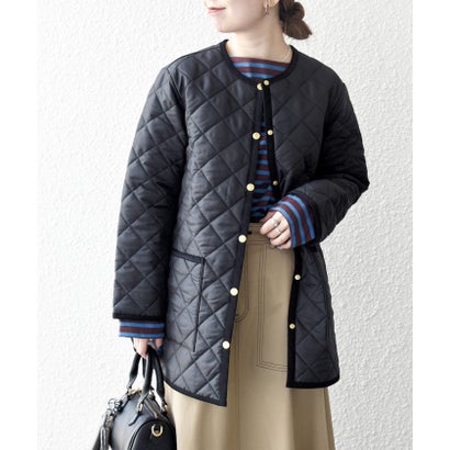 シップス エニィ SHIPS any Traditional Weatherwear: ARKLEY Aライン ミドル ノーカラー コート （ブラウン）｜詳細画像