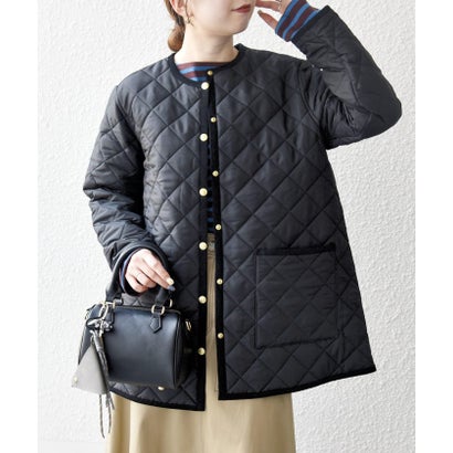 シップス エニィ SHIPS any Traditional Weatherwear: ARKLEY Aライン ミドル ノーカラー コート （ブラウン）｜詳細画像