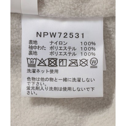 THE NORTH FACE:〈洗濯機可能〉ショート コンパクト 裏起毛 ジャケット （ブラック）｜詳細画像
