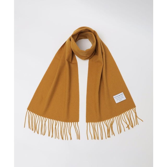 【一部WEB限定】カシミヤ ミックス ウール マフラー 2 （イエロー系）