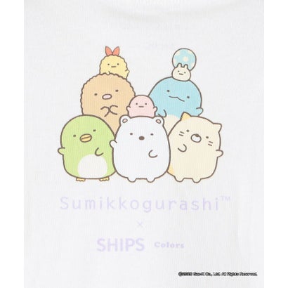 《予約》【WEB限定】すみっコぐらし × SHIPS Colors コラボ プリント ロングスリーブTシャツ◆ （オフホワイト）｜詳細画像