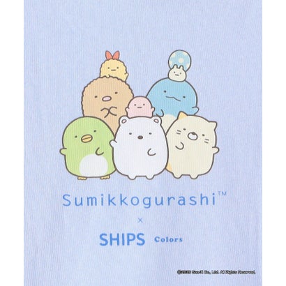《予約》【WEB限定】すみっコぐらし × SHIPS Colors コラボ プリント ロングスリーブTシャツ◆ （ライトブルー）｜詳細画像