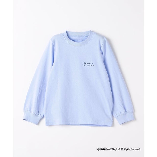 《予約》【WEB限定】すみっコぐらし × コラボ プリント ロングスリーブTシャツ◆ （ライトブルー）