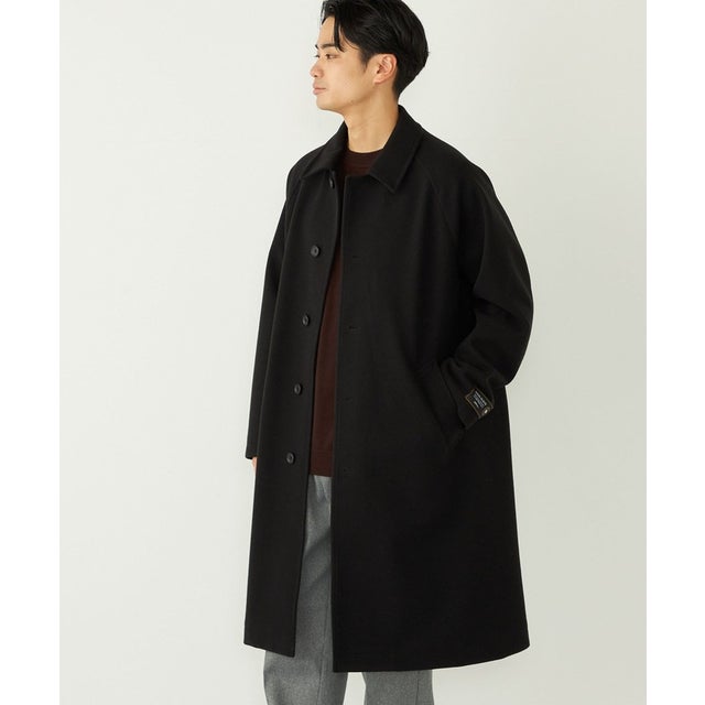 【一部WEB限定】ウール ミックス ロングコート◇ （ブラック）