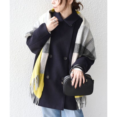 シップスカラーズ SHIPS Colors SHIPS Colors:〈手洗い可能〉ジャージーメルトン ピーコート◇ （ネイビー）｜詳細画像