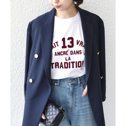 シップスカラーズ SHIPS Colors SHIPS Colors:〈洗濯機可能〉26SS フロッキー ロゴ TEE（ロンT） （レッド）｜詳細画像