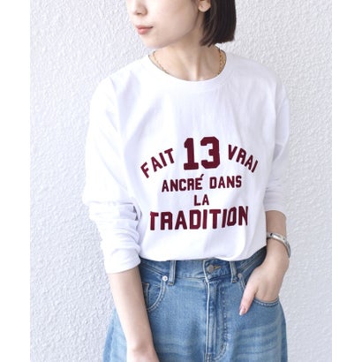 シップスカラーズ SHIPS Colors SHIPS Colors:〈洗濯機可能〉26SS フロッキー ロゴ TEE（ロンT） （レッド）｜詳細画像