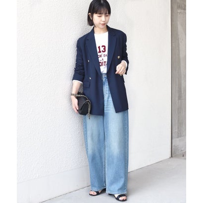 シップスカラーズ SHIPS Colors SHIPS Colors:〈洗濯機可能〉26SS フロッキー ロゴ TEE（ロンT） （レッド）｜詳細画像