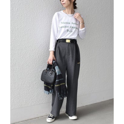 シップスカラーズ SHIPS Colors 〈洗濯機可能〉レタリング ロゴ プリント TEE （ブラック）｜詳細画像