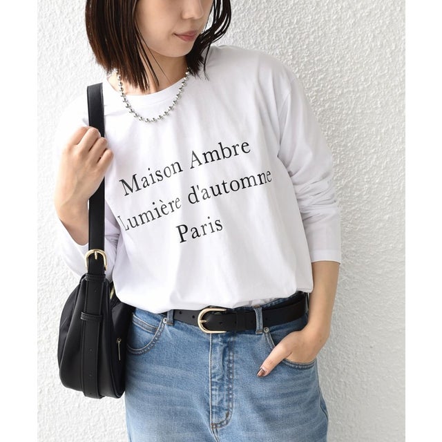 〈洗濯機可能〉レタリング ロゴ プリント TEE （ブラック）