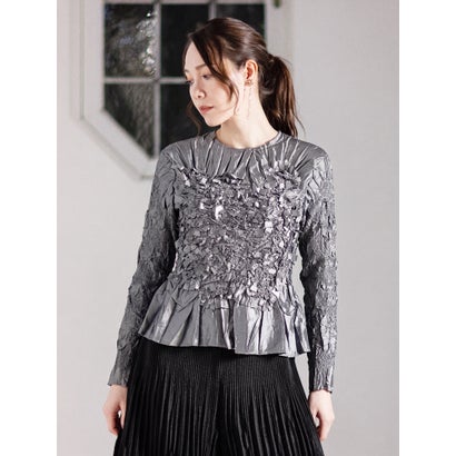 Gプリーツ プルオーバー （シャンブレーグレー）｜詳細画像
