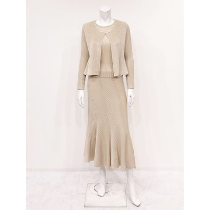 ビジュー刺繍シャトル ラウンドネックプルオーバー （シャンブレーベージュ）｜詳細画像