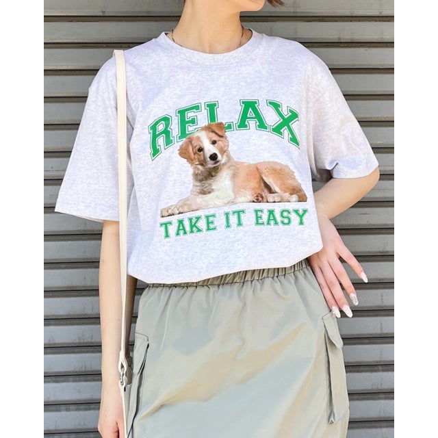
                    RELAX シートプリントTシャツ （オートミール）