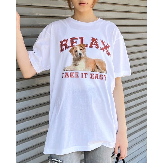 
                    RELAX シートプリントTシャツ （ホワイト）